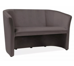 Pohovka TM-2, Velvet Grey Bluvel 14 / wenge
