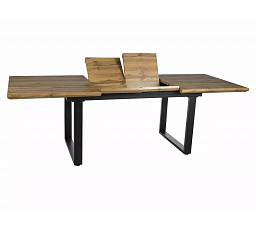 Jídelní stůl UMBERTO II 160, Dub Artisan/Černý mat