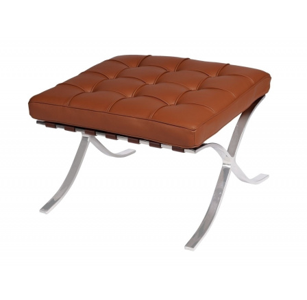 Podnožka BA1 světle hnědá přírodní kůže