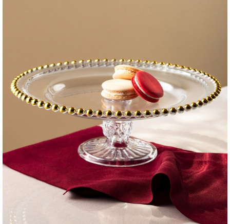 Patera GOLDEN BALLS na nožce se zlatými prvky 746086