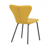 Jídelní židle, žlutá, látka, CT-S8010 YEL2