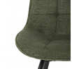 Jídelní židle, zelená, látka, HC-T1130 GRN2