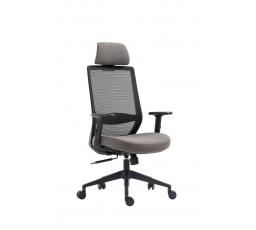 Otočná židle černo-šedá FB25-FXJG B