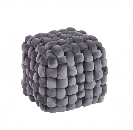 PŘEDPRODEJ -15% do 31.10 ! Puf samet (šedý) P7-FX