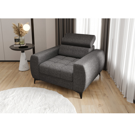 Křeslo PORTO 110 cm - šedá