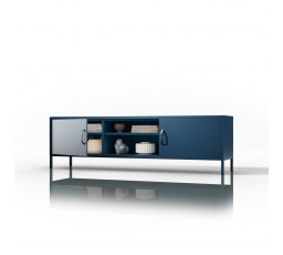 Dlouhá TV skříňka XL modrá ROSARIA 1700 x 400 x 500