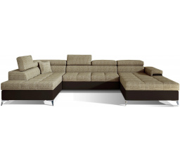 Rohová sedací souprava ve tvaru U EDUARDO, Berlin 03/soft 66 levá
