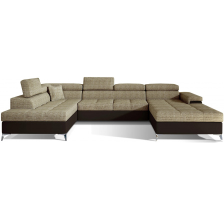 Rohová sedací souprava ve tvaru U EDUARDO, Berlin 03/soft 66 levá