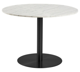 Kulatý stůl Corby mramor/černý 105 cm