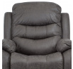 Polohovací křeslo, šedá, látka, TV-4086 GREY