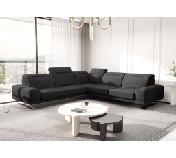 Rohová Kožená sedací souprava FIORE MAX 265x265 cm - cihlová