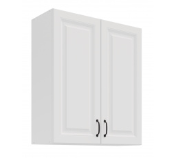 Horní skřínka STELLO - 80 G-90 2F, Bílá/Bílá