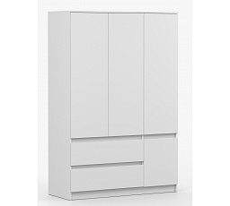 Šatní skříň SOLO - 4D2S, Bílý Mat