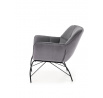 Křeslo BELTON, šedé