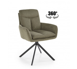 Jídelní otočná židle K536, Olivová/Černá