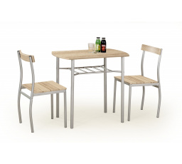 Jídelní stůl LANCE + 2 židle, dub sonoma