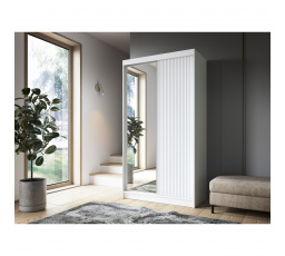 Posuvná skříň BIANCCO II, se zrcadlem Bílá Mat 220