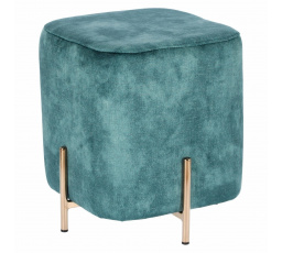 Pufa Izbit Velvet modrá