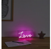 Akrylová LED lampa Love