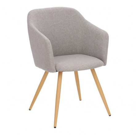 Židle Molto šedá/ přírodní