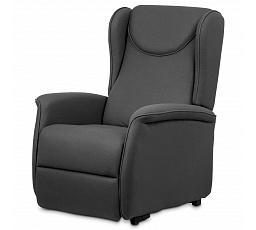 Polohovací křeslo, elektrické kabelové ovládání, šedá, látka, TV-1192 GREY2