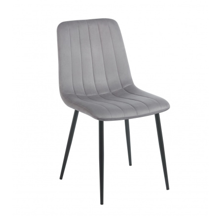 Židle velvet šedá K17-FX