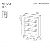 Komoda MOSSA MO5  dub whisky
