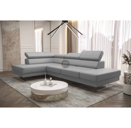 Rohová sedací souprava EMPORIO MINI 300x180 přírodní kůže - levá, přírodní kůže - volitelná barva