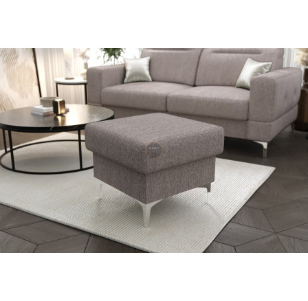 Taburet s úložným prostorem MALIBU 55x55  cm - šedá