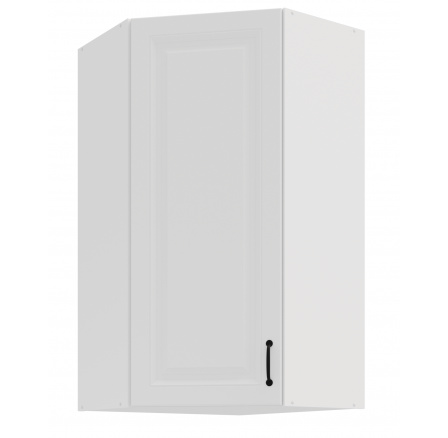 Horní rohová skřínka STELLO - 60x60 GN-108 1F (45­°), Bílá/Bílá