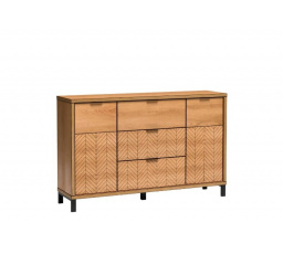 Komoda Fonti F3 s nožkama Dub karamel