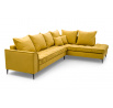 Rohová sedací souprava P Lidie - žlutá