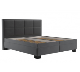 Postel Elezar 180x200, šedá/černé nohy