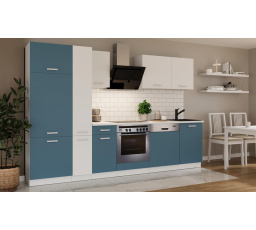 Kuchňská linka Todor 300 modrá/bílá + PD 210 bílá