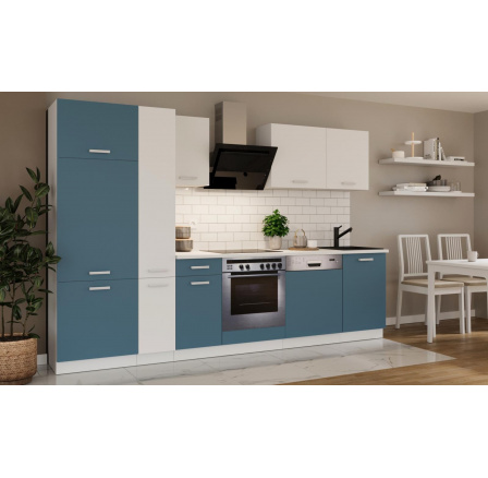 Kuchňská linka Todor 300 modrá/bílá + PD 210 bílá