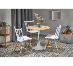 Jídelní stůl STING, Přírodní/Bílá