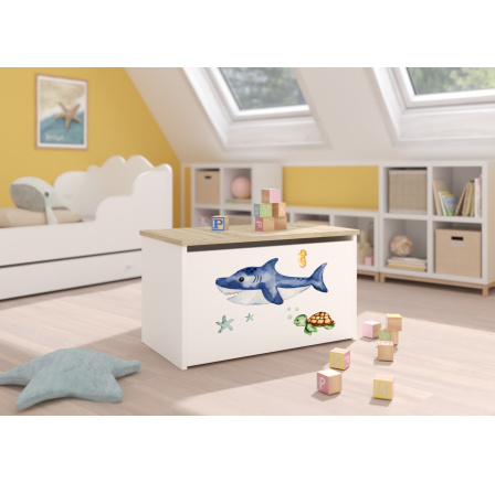 Truhla na hračky DARIA White+Sonoma Truhla na hračky DARIA White+Sonoma