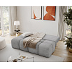 Nuwia sofa with sleeping function and storage box, grey plush upholstery Avexin 04 145x200 1