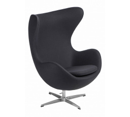 Křeslo Vejce kašmír grafitové 26 Premium