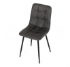 Jídelní židle, černá, látka vintage, CT-281 BK3