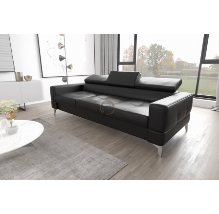 Sofa TOSCANIA III 250 cm - černá eko kůže Sofa TOSCANIA III 250 cm - černá eko kůže