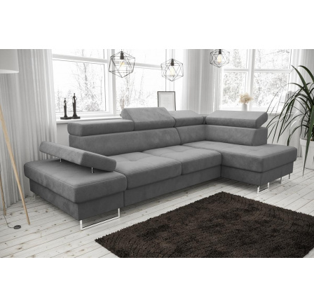 Rohová sedací souprava GALAXY MINI 170x280 - šedá , pravá