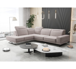 Rohová sedací souprava FIORE 265x220 cm - béžová, levá