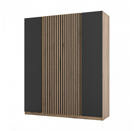 Skříň Keny XIII - dub evoke/černá