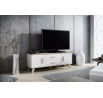 Tv komoda LOTTA RTV 140 (2D2S), Bílá/Dub sonoma