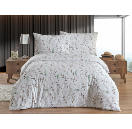 Povlečení francouzské krep 240x220, 70x90 Verona natur