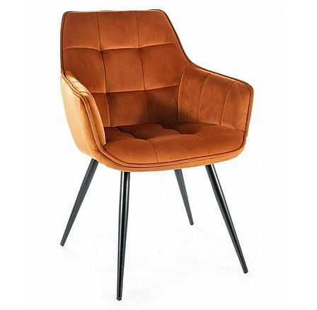 Jídelní židle LILIA VELVET, skořicový Bluvel 4215/černý mat Jídelní židle LILIA VELVET, skořicový Bluvel 4215/černý mat