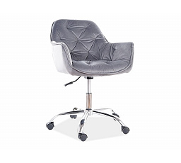 Kancelářská židle Q-190 Velvet, šedý Bluvel 14
