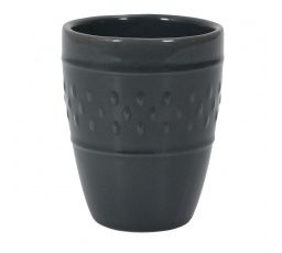 Šálek na espresso Queso 100ml šedý tmavý