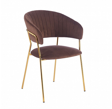 PŘEDPRODEJ -15% do 31.07! Židle velvet - Riviera 26 moka hnědá K4-FX (G)